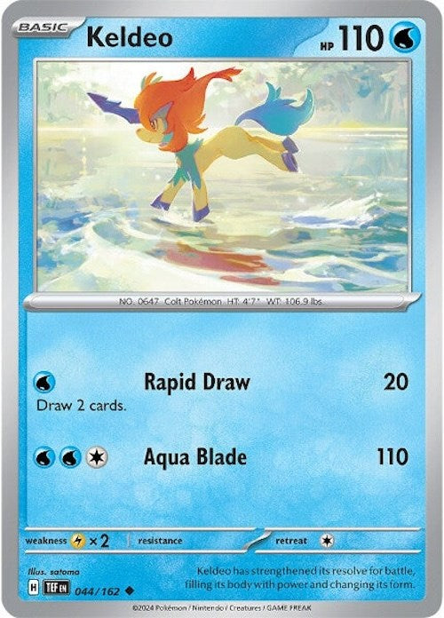 Keldeo (044/162) [Scarlet & Violet: Temporal Forces] | Silver Goblin