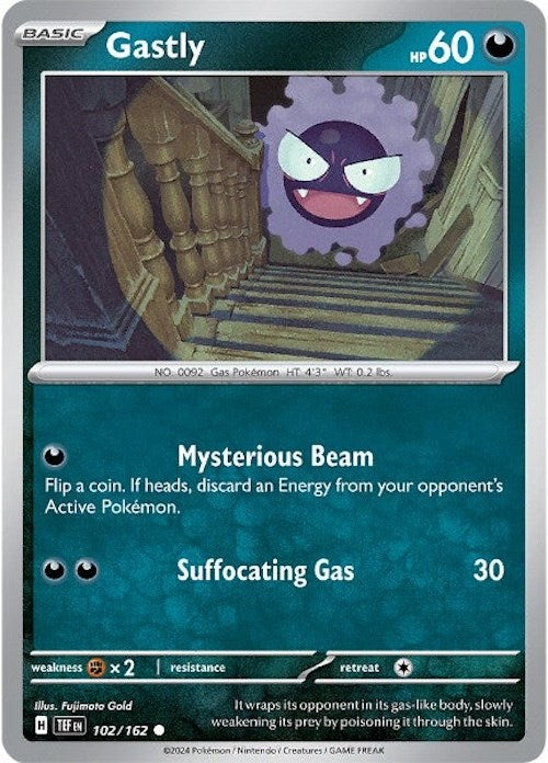 Gastly (102/162) [Scarlet & Violet: Temporal Forces] | Silver Goblin