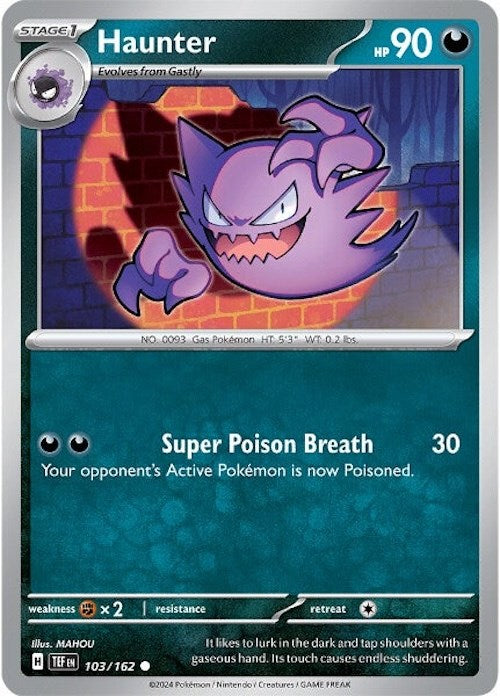 Haunter (103/162) [Scarlet & Violet: Temporal Forces] | Silver Goblin