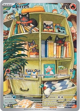 Litten (167) Holofoil - Temporal Forces