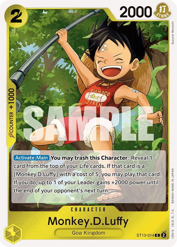 Monkey.D.Luffy (014) Foil (ST13-014) - Ultra Deck: The Three Brothers | Silver Goblin