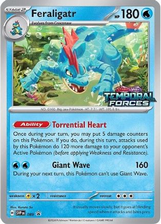 Feraligatr - 089 (Prerelease) (89) Holofoil - SV Scarlet & Violet Promo Cards