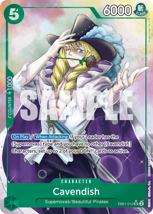 Cavendish (Alternate Art) Foil (EB01-012) - Extra Booster: Memorial Collection