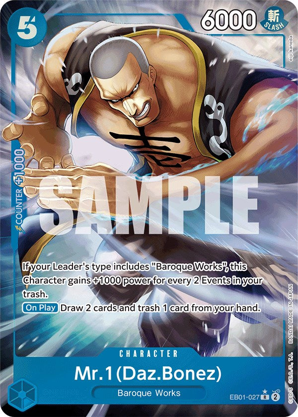 Mr. 1 (Daz.Bonez) (Alternate Art) Foil (EB01-027) - Extra Booster: Memorial Collection