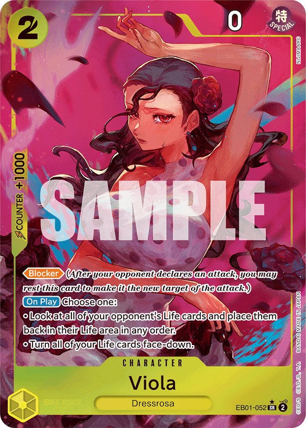 Viola (Alternate Art) Foil (EB01-052) - Extra Booster: Memorial Collection