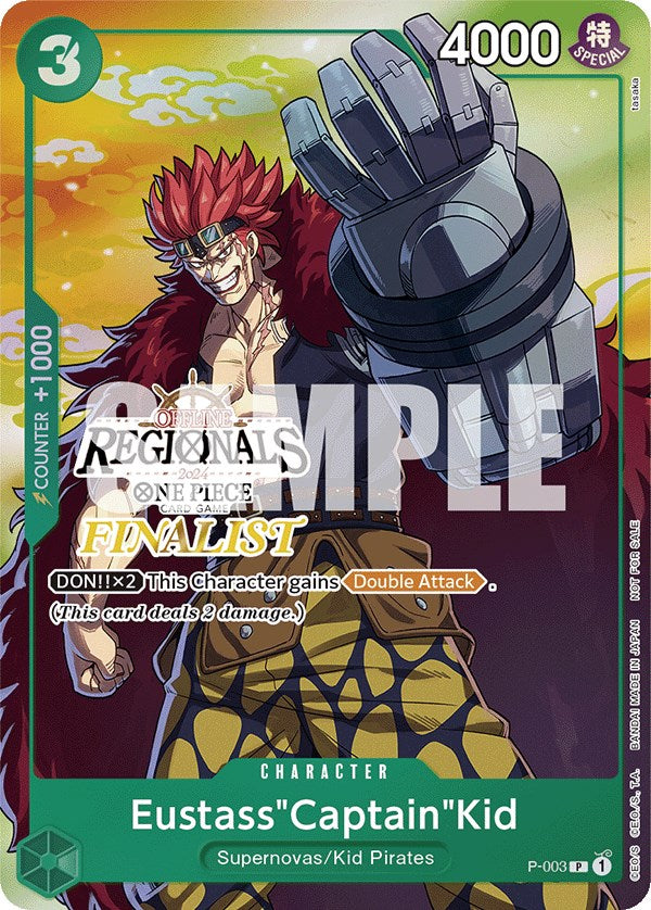 Eustass"Captain"Kid (Offline Regional 2024 Vol. 2) [Finalist] [One Piece Promotion Cards] | Silver Goblin