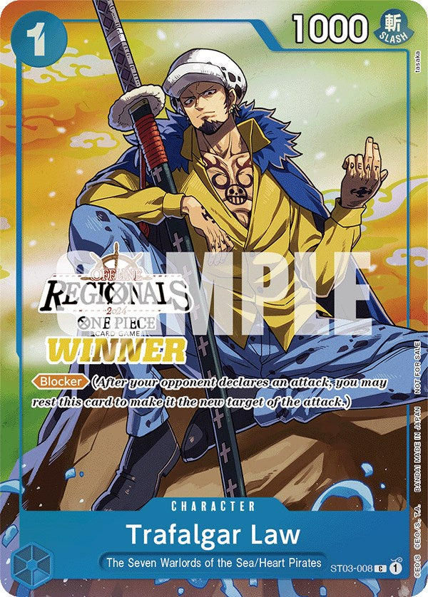 Trafalgar Law (Offline Regional 2024 Vol. 2) [Winner] [One Piece Promotion Cards] | Silver Goblin