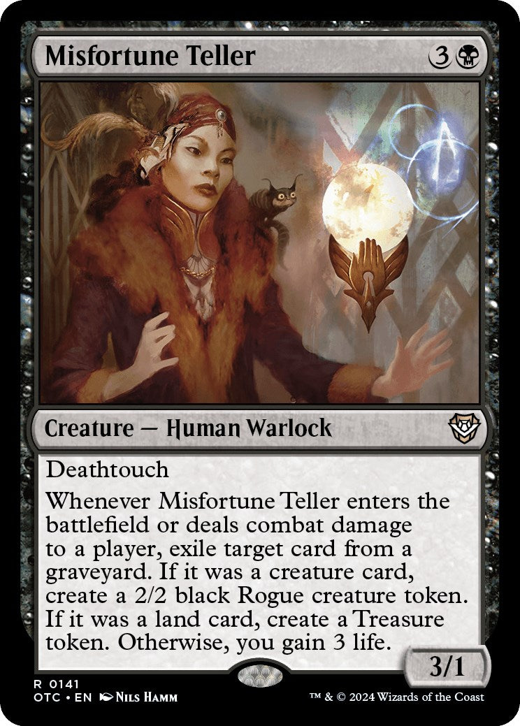 Misfortune Teller [Outlaws of Thunder Junction Commander] | Silver Goblin