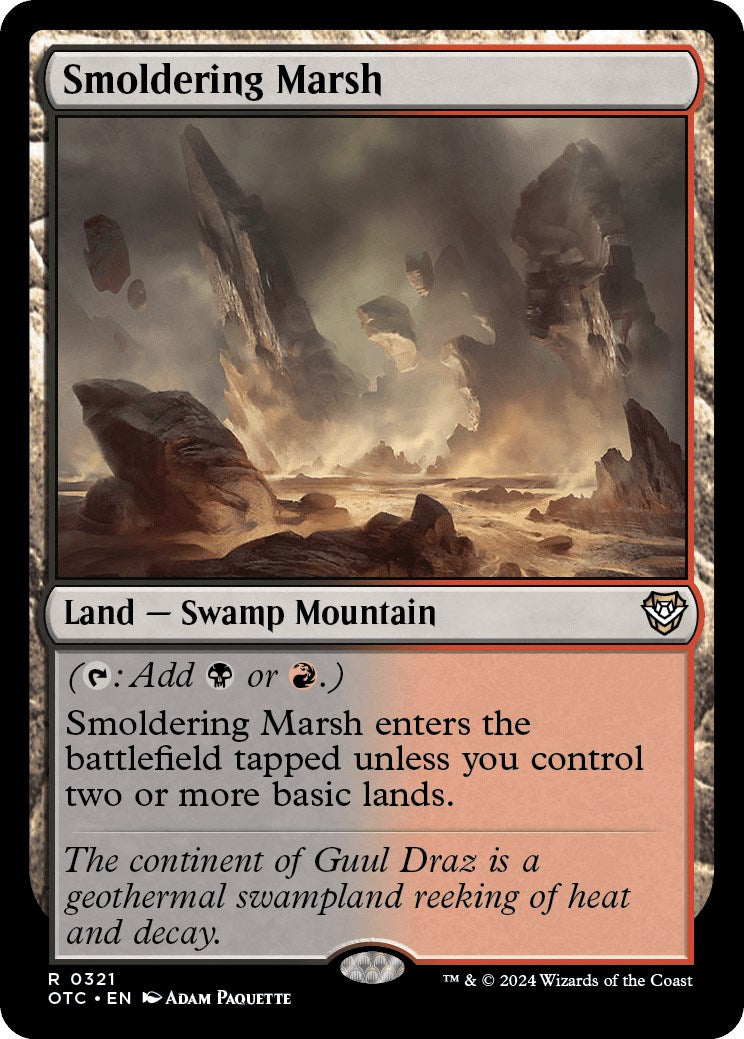 Smoldering Marsh [Outlaws of Thunder Junction Commander] | Silver Goblin