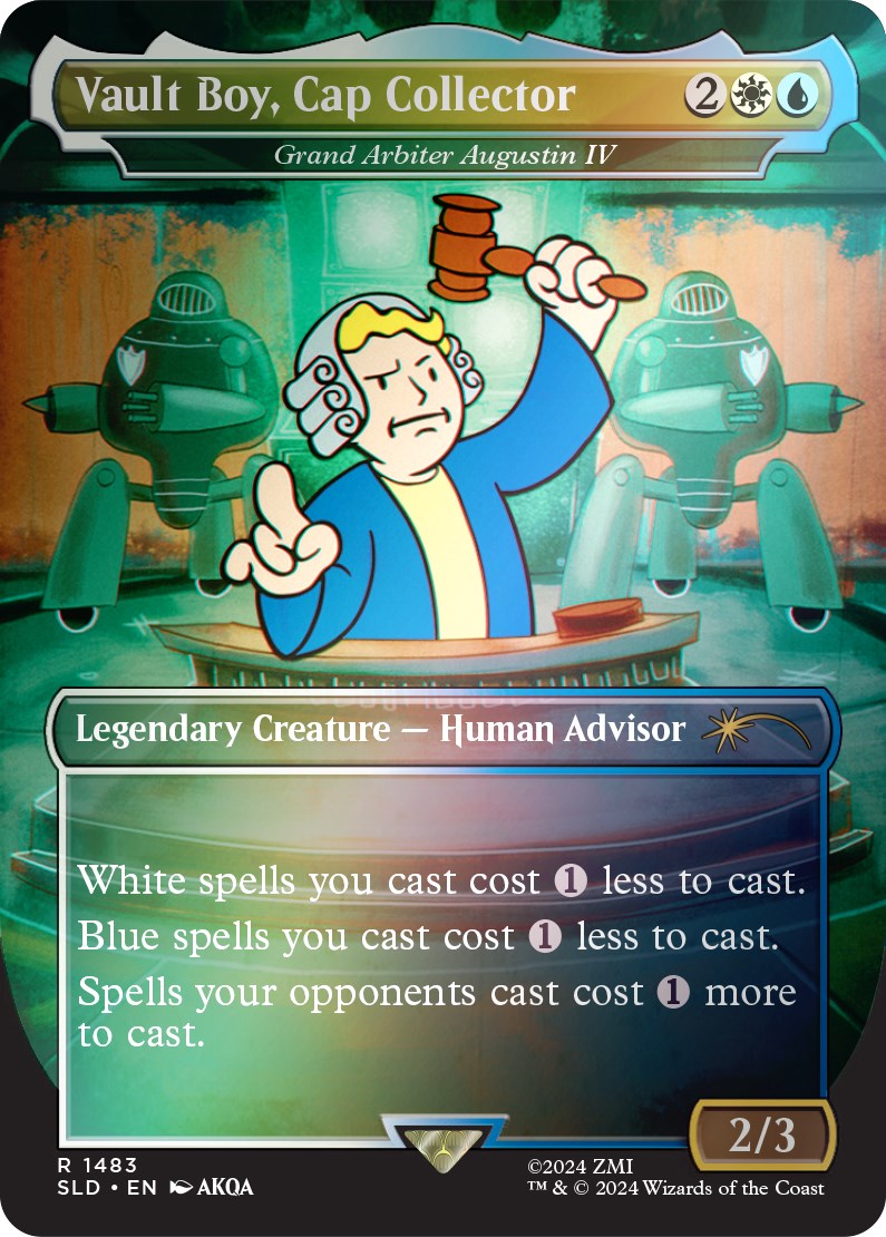 Vault Boy, Cap Collector - Grand Arbiter Augustin IV (Rainbow Foil) [Secret Lair Drop Series] | Silver Goblin