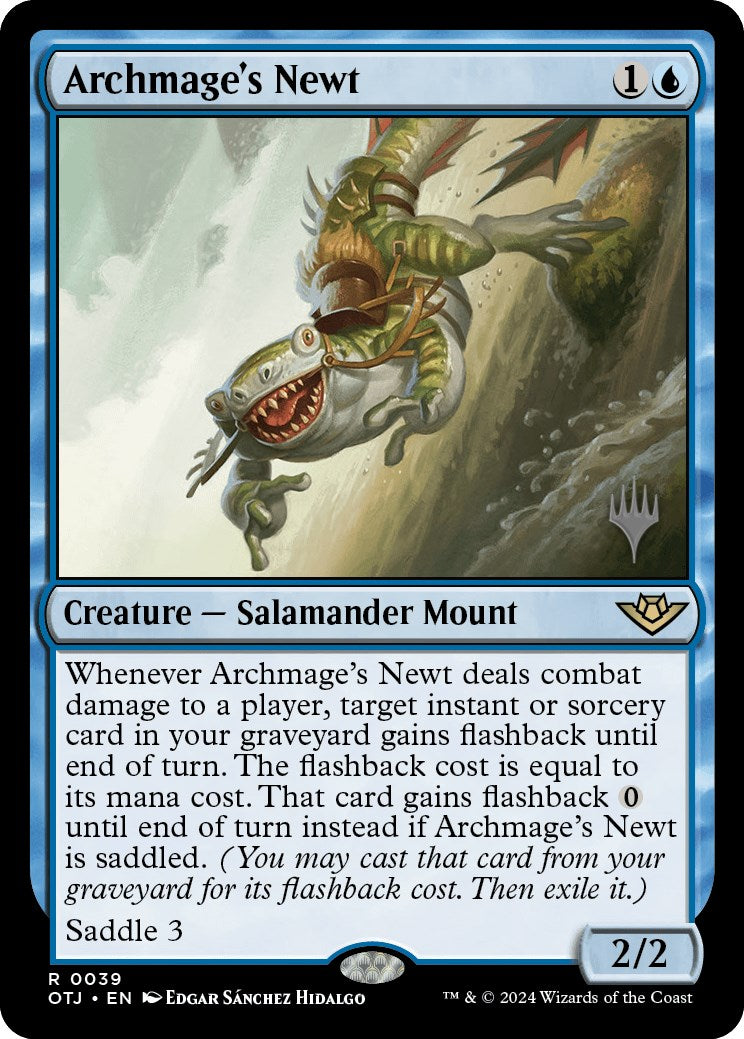 Archmage's Newt (Promo Pack) [Outlaws of Thunder Junction Promos] | Silver Goblin