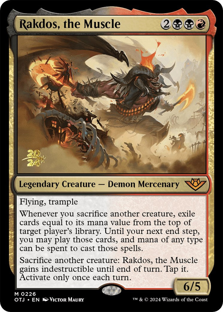 Rakdos, the Muscle [Outlaws of Thunder Junction Prerelease Promos] | Silver Goblin