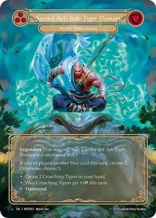 Sacred Art: Jade Tiger Domain (Marvel) Cold Foil (MST053) - Part the Mistveil