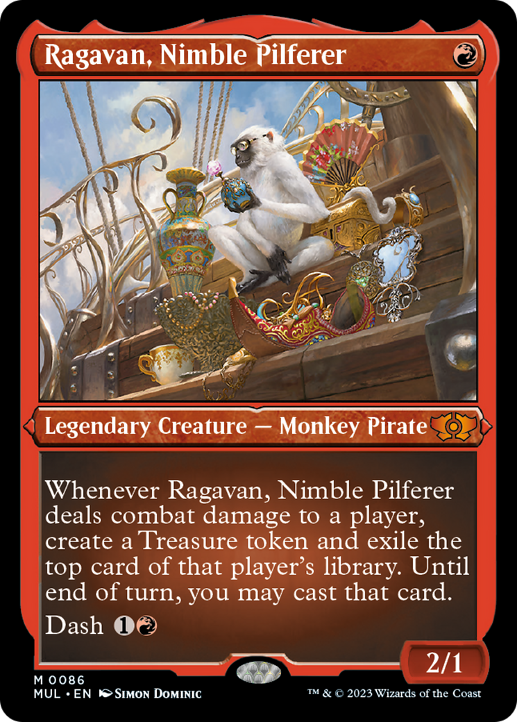 Ragavan, Nimble Pilferer (Foil Etched) [Multiverse Legends] | Silver Goblin