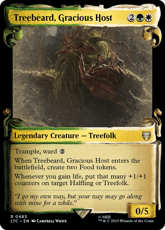 Treebeard, Gracious Host [The Lord of the Rings: Tales of Middle-Earth Commander Showcase Scrolls] Foil