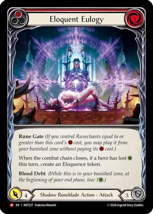 Eloquent Eulogy Rainbow Foil (MST237) - Part the Mistveil