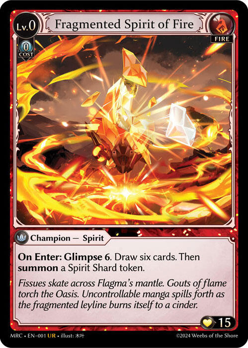 Fragmented Spirit of Fire (001) [Mercurial Heart] Foil