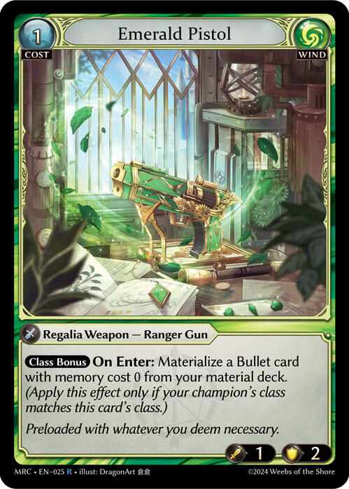 Emerald Pistol (025) [Mercurial Heart] Foil