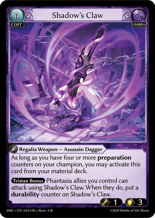 Shadow's Claw (034) [Mercurial Heart] Foil