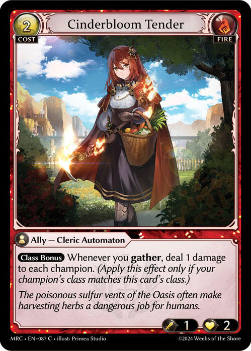 Cinderbloom Tender (087) [Mercurial Heart] Foil