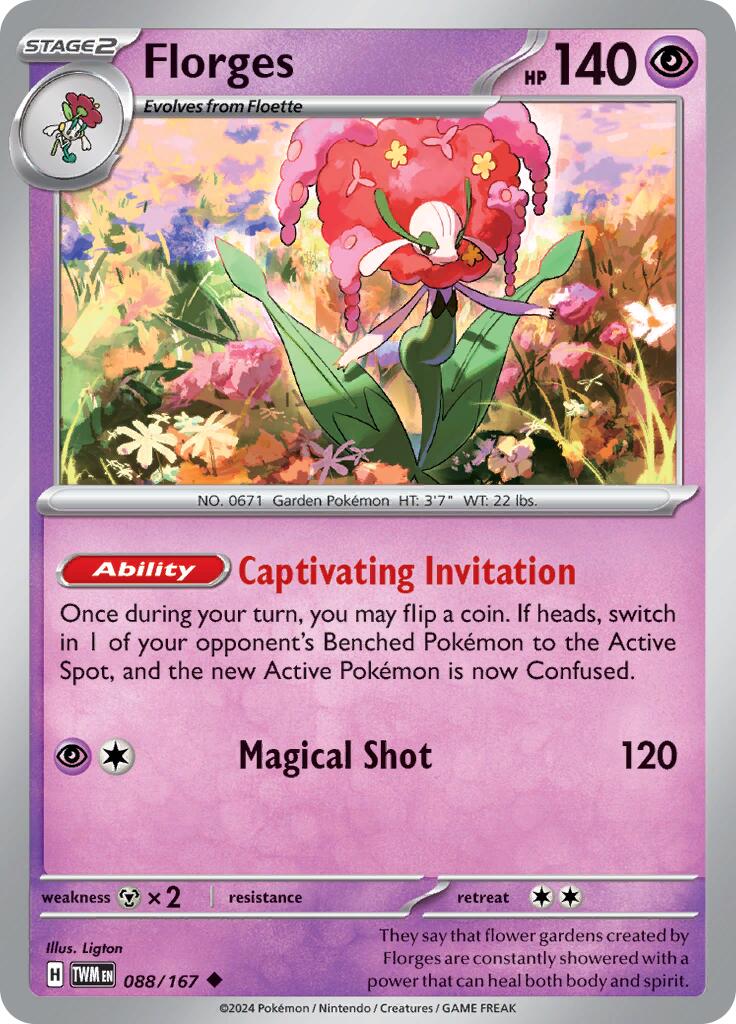 Florges (088/167) [Scarlet & Violet: Twilight Masquerade] | Silver Goblin