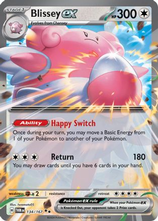 Blissey ex (134/167) [Scarlet & Violet: Twilight Masquerade] | Silver Goblin