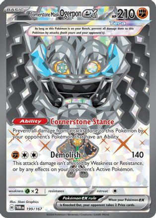 Cornerstone Mask Ogerpon ex (199/167) [Scarlet & Violet: Twilight Masquerade] | Silver Goblin