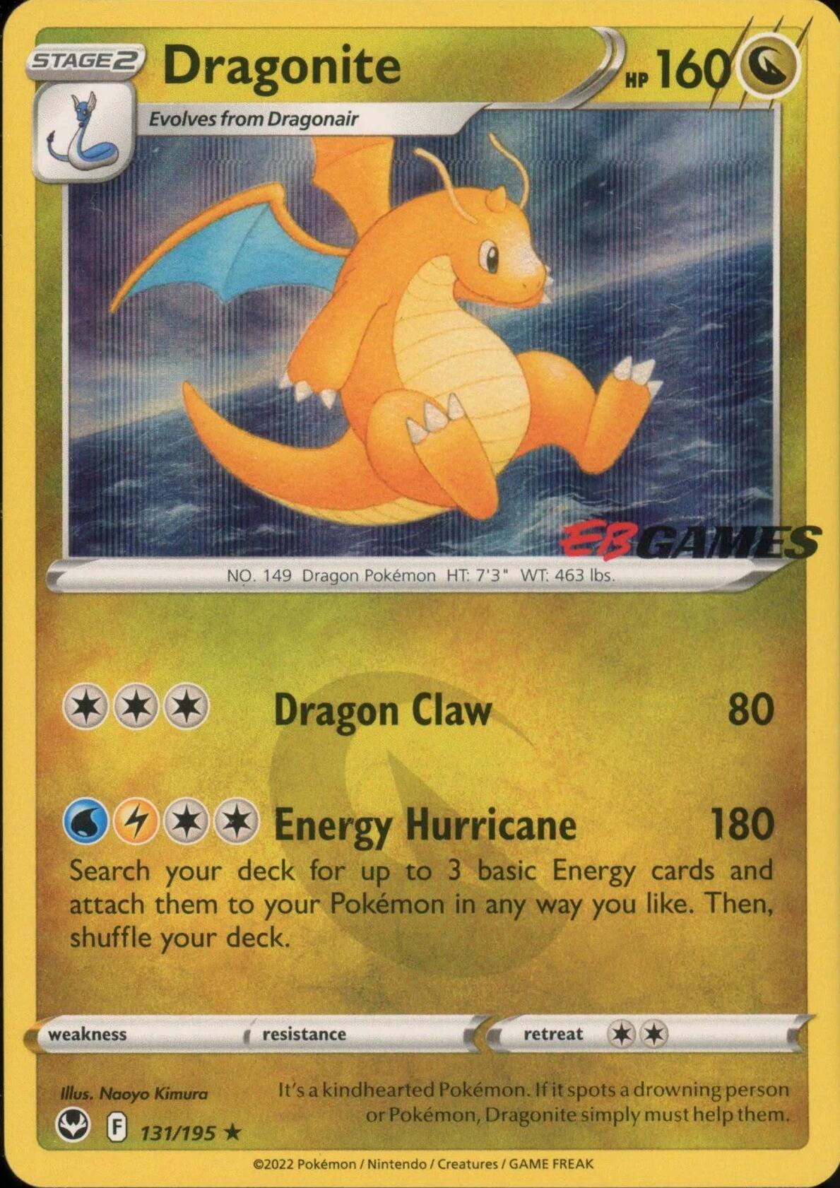 Dragonite (131/195) (EB Games Exclusive) [Miscellaneous Cards] | Silver Goblin