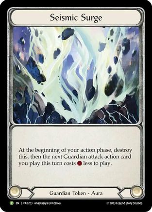 Seismic Surge - FAB203 Cold Foil (FAB203) - Flesh and Blood: Promo Cards | Silver Goblin