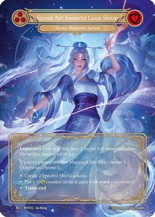 Sacred Art: Immortal Lunar Shrine // Inner Chi (Marvel) (MST032//MST032) Cold Foil - Part the Mistveil