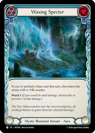 Waxing Specter (Blue) Rainbow Foil (MST045) - Part the Mistveil