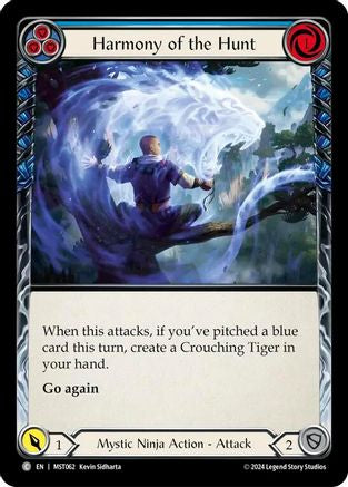 Harmony of the Hunt (Blue) (MST062) Rainbow Foil - Part the Mistveil