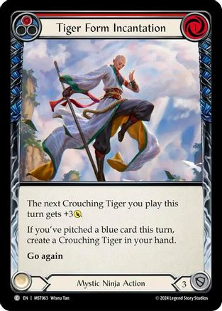 Tiger Form Incantation (Red) Rainbow Foil (MST063) - Part the Mistveil | Silver Goblin