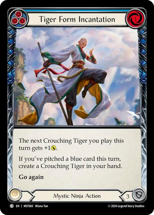 Tiger Form Incantation (Blue) Rainbow Foil (MST065) - Part the Mistveil