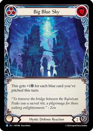 Big Blue Sky Rainbow Foil (MST086) - Part the Mistveil | Silver Goblin