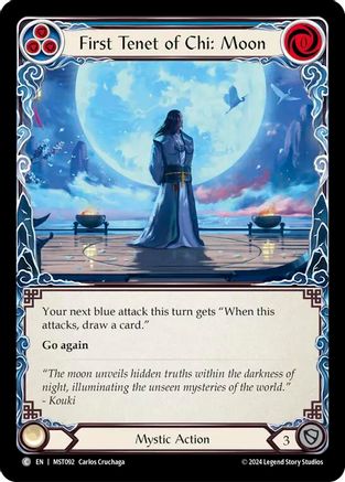 First Tenet of Chi: Moon Rainbow Foil (MST092) - Part the Mistveil