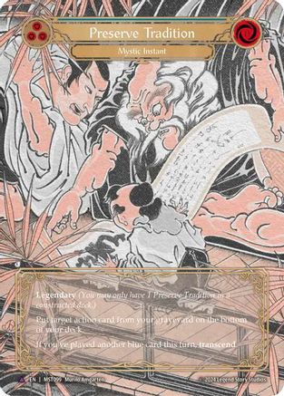 Preserve Tradition // Inner Chi (Marvel) (MST099//MST099) Cold Foil - Part the Mistveil