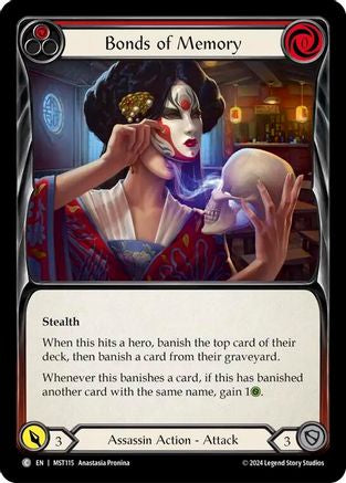 Bonds of Memory (Red) Rainbow Foil (MST115) - Part the Mistveil