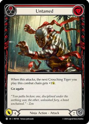 Untamed (Red) (MST185) Rainbow Foil - Part the Mistveil