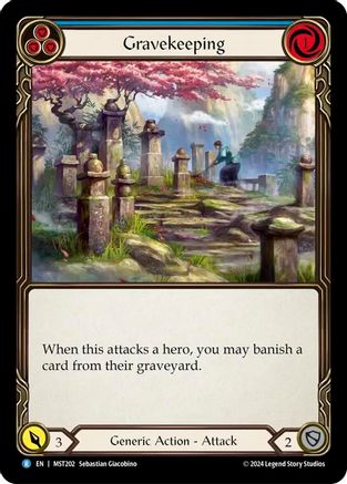 Gravekeeping (Blue) Rainbow Foil (MST202) - Part the Mistveil