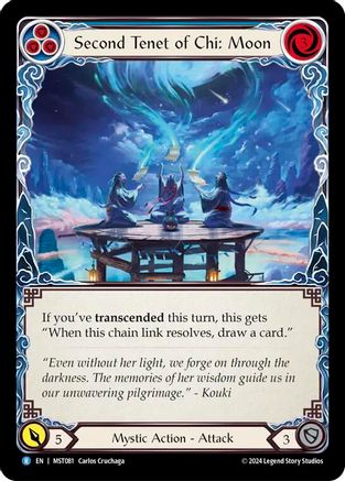 Second Tenet of Chi: Moon Rainbow Foil (MST081) - Part the Mistveil | Silver Goblin