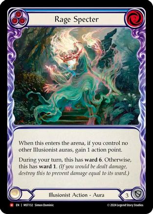 Rage Specter Rainbow Foil (MST132) - Part the Mistveil | Silver Goblin