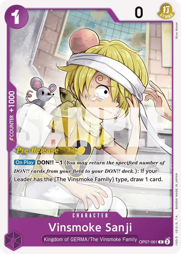 Vinsmoke Sanji [500 Years in the Future Pre-Release Cards] | Silver Goblin