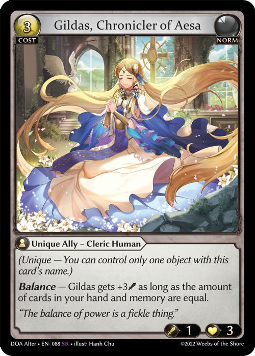 Gildas, Chronicler of Aesa (088) [Dawn of Ashes: Alter Edition] Foil