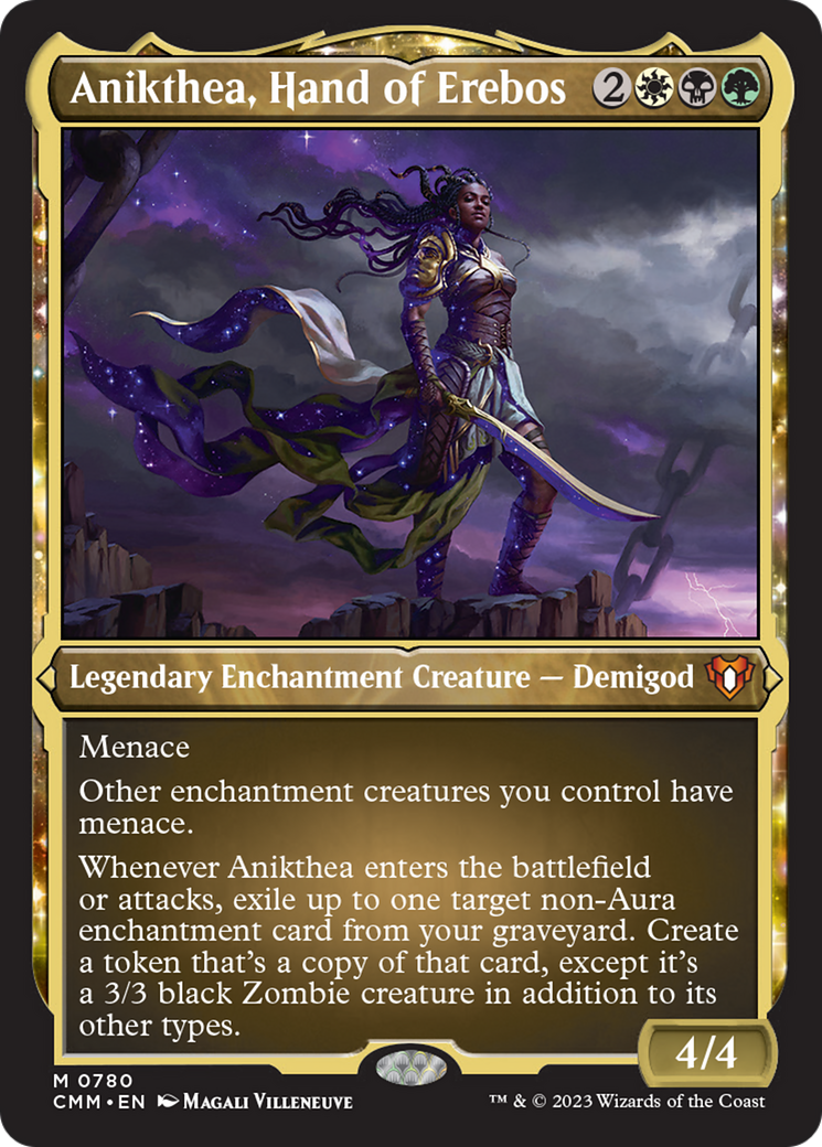 Anikthea, Hand of Erebos (Display Commander) (Foil Etched) [Commander Masters] | Silver Goblin