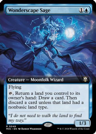 Wonderscape Sage (Extended Art) (Ripple Foil) (049) Foil