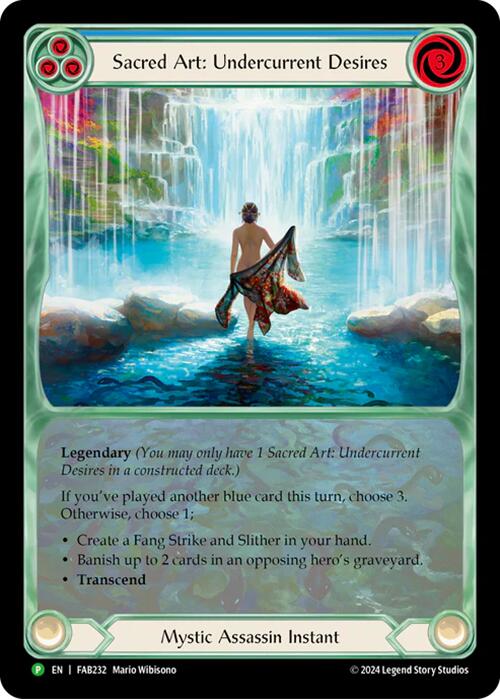 Sacred Art: Undercurrent Desires [FAB232] (Promo)  Rainbow Foil | Silver Goblin