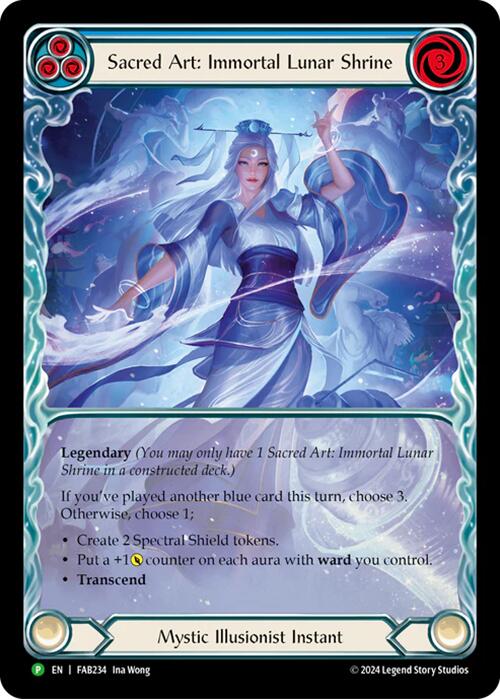 Sacred Art: Immortal Lunar Shrine [FAB234] (Promo)  Rainbow Foil | Silver Goblin