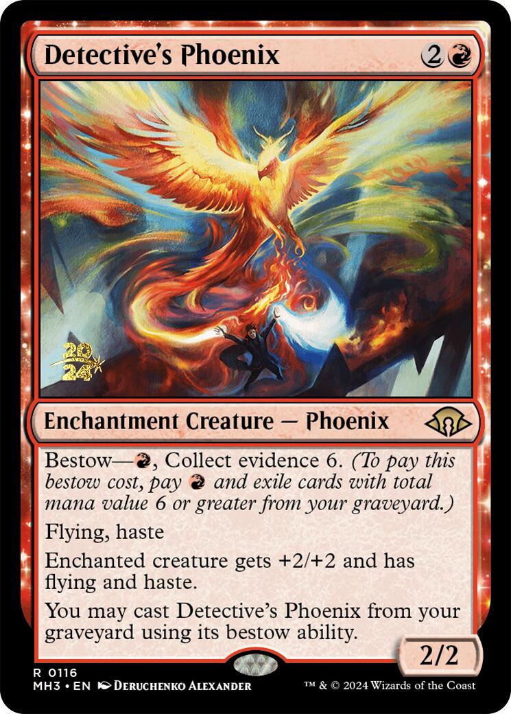 Detective's Phoenix [Modern Horizons 3 Prerelease Promos] | Silver Goblin