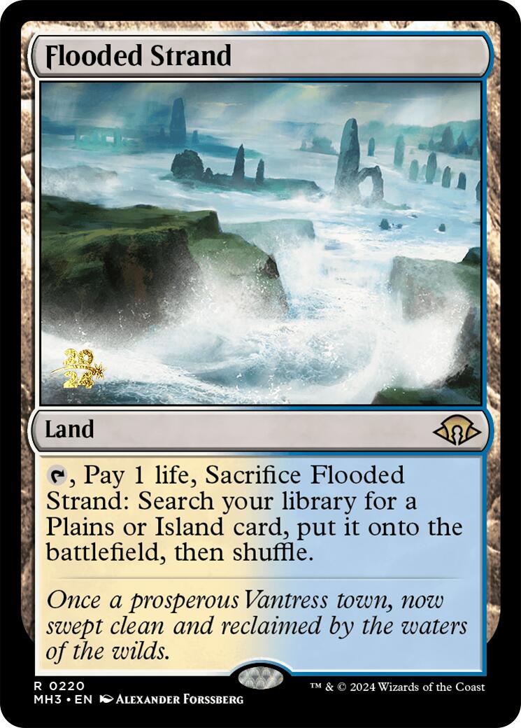 Flooded Strand [Modern Horizons 3 Prerelease Promos] | Silver Goblin